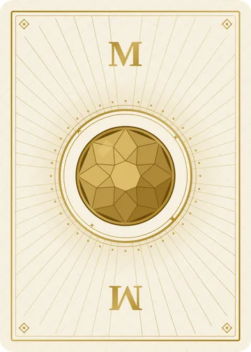 Gold deck card back